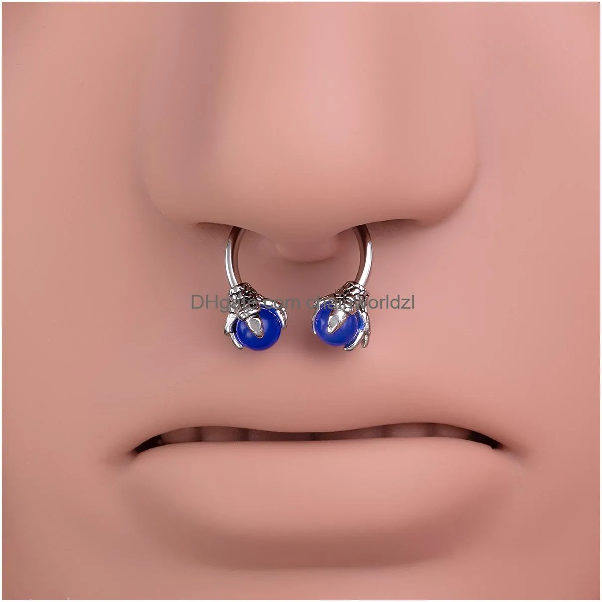 Nose Rings & Studs Evil Eye Combination Set 8Pcs/Lot Hoop Body Piercing Women Fashion Accessories0.8X7Mm Drop Delivery Jewelry Otofy
