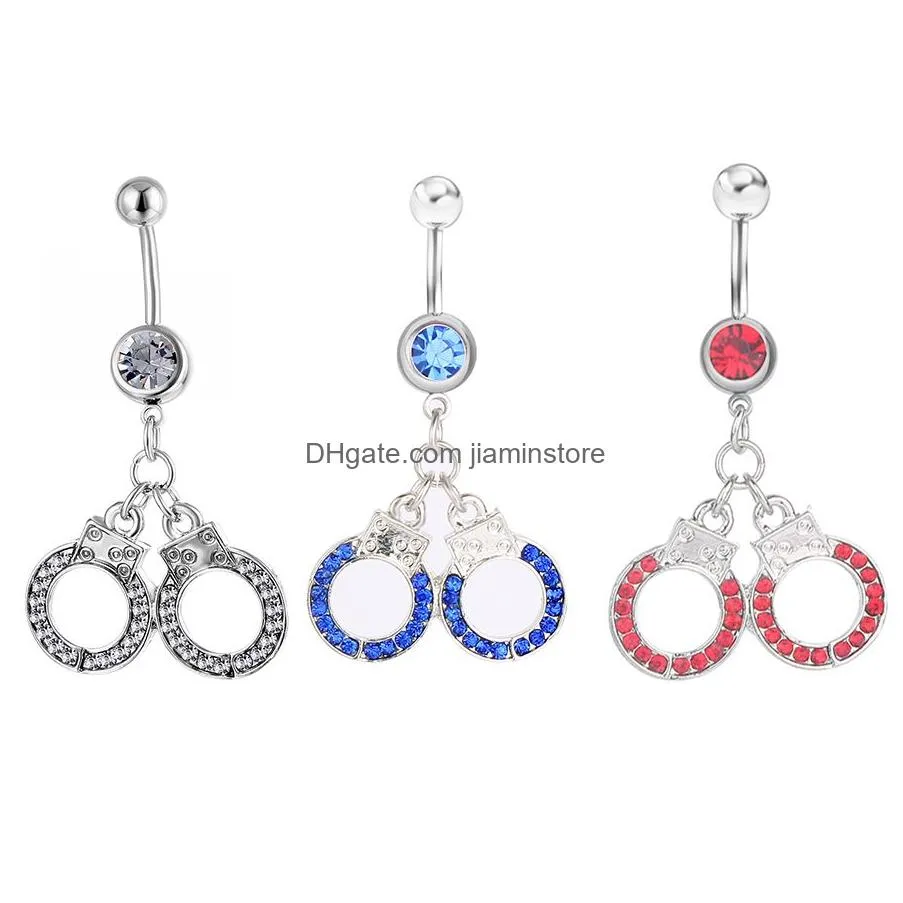 YYJFF D0016 Cross Belly Navel Button Ring Mix Colors