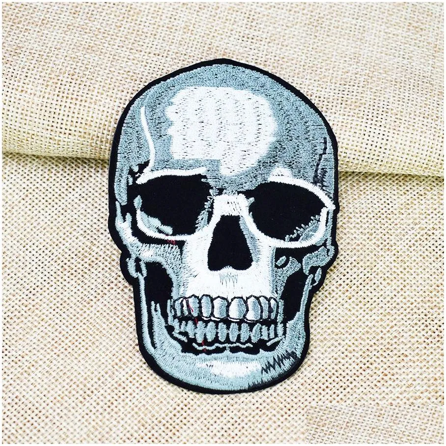 Sewing Notions & Tools Skl Motor Es For Clothing Iron On Transfer Applique Jacket Jeans Diy Sew Embroidered Badge 1Pcs Drop Delivery Dhr5H