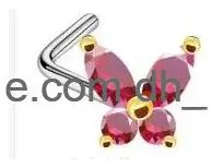 Beaded Nose Rings Mti Style Copper Inlaid Zircon Puncture Ring Jewelry Wholesal Drop Delivery Bracelets Dhgarden Dhz9K