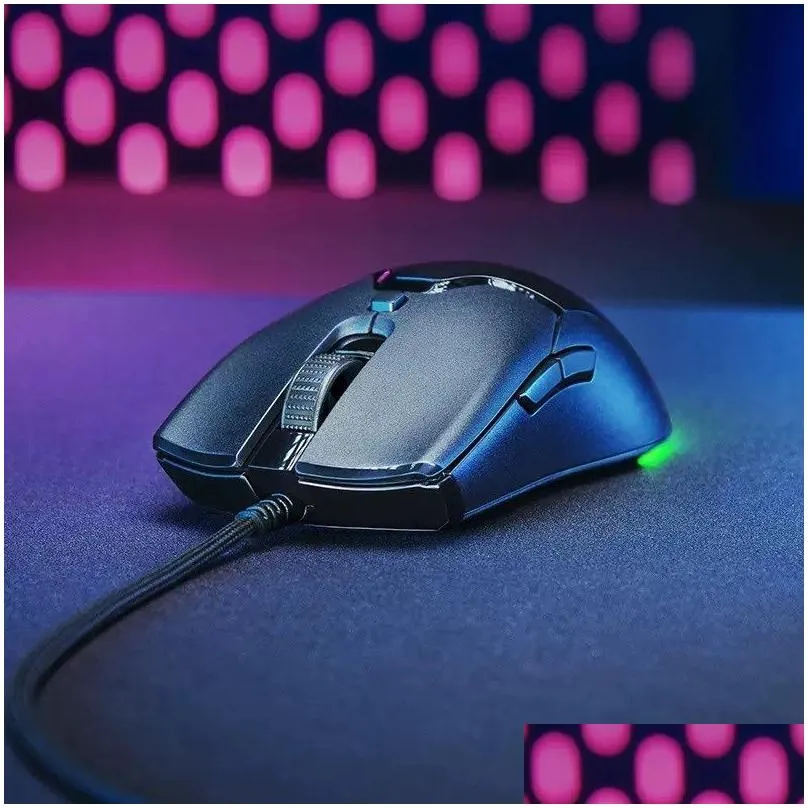 Razer Mice Chroma USB Wired Optical Computer Gaming Mouse 10000dpi Optical Sensor Mouse Deathadder Game Mice With Retail Box