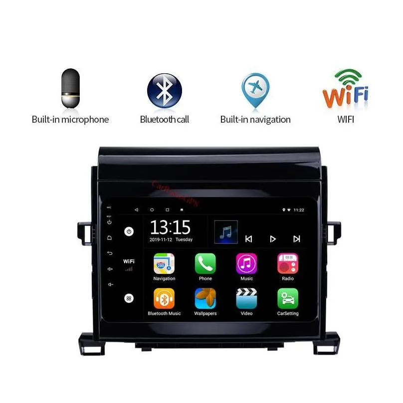 8 inch Android Car DVD Player for ALPHARD 2009-2014 TouchScreen with 1080P Video stereo support Carplay OBD2 Mirror Link Steering Wheel