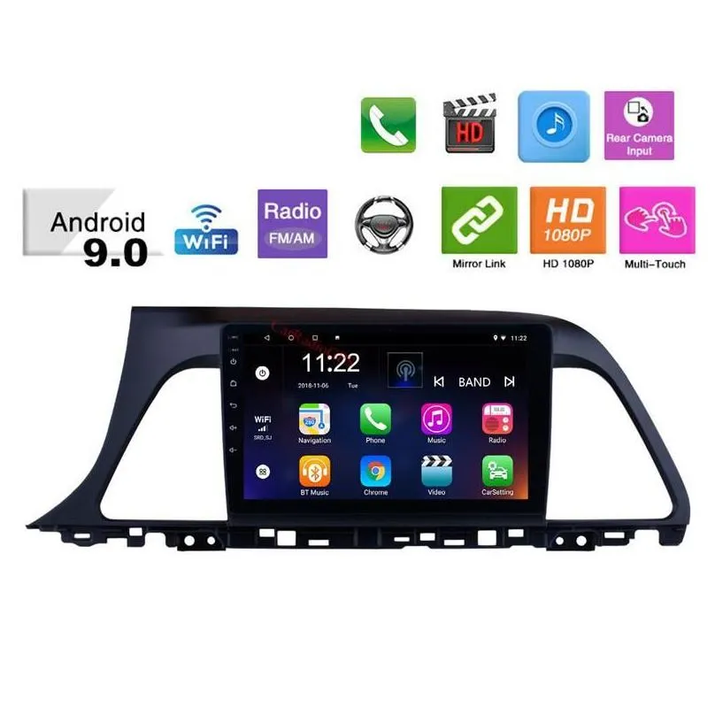 9 inch Android Car DVD Player Touch Screen for Hyundai Sonata 2015-2017 Head Unit with GPS Navigation