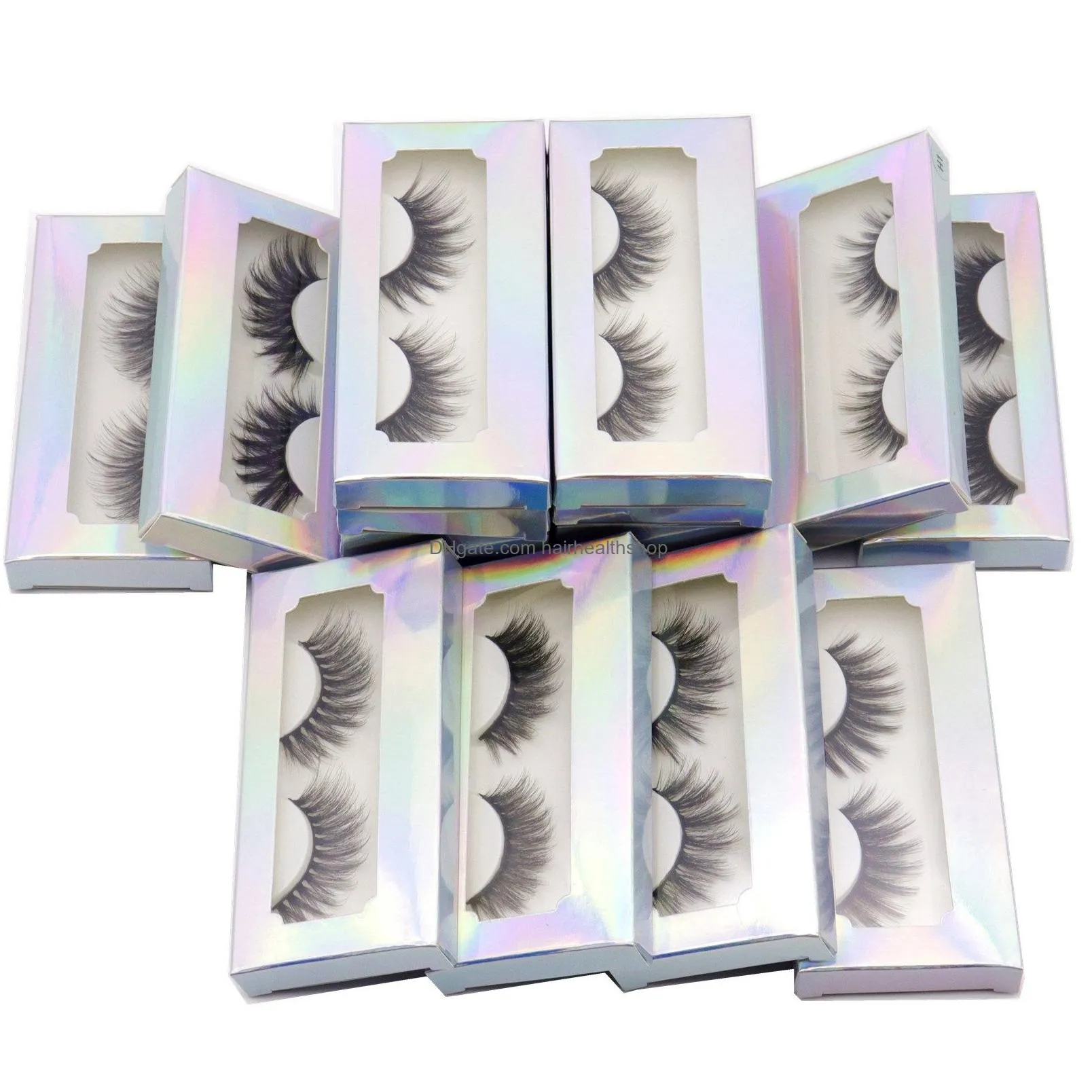 3D Mink Lashes 16 Styles Faux Mink False Eyelashes Natural Long Dramatic Ultra Wispies Fluffy Eyelash Full Strips Fake Eye Lash Extension Makeup