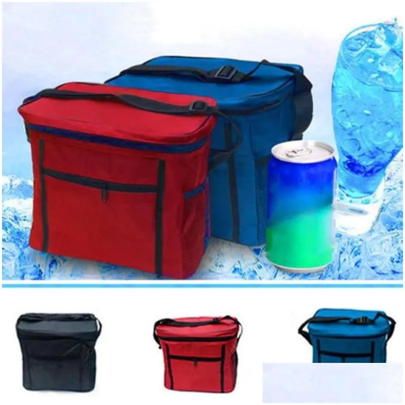 Outdoor Bags Camping Equipment Survival Large Portable Cool Bag Insulated Thermal Cooler For Food Drink Lunch Picnic