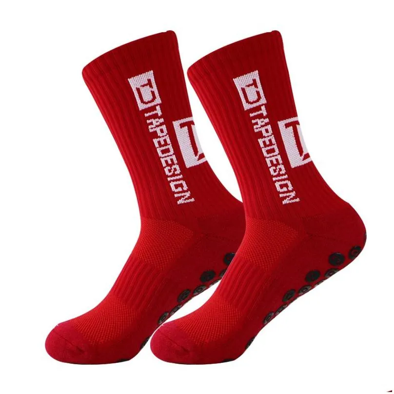 New Anti-slip Soccer Socks Men Women Outdoor Sport Grip Football Socks