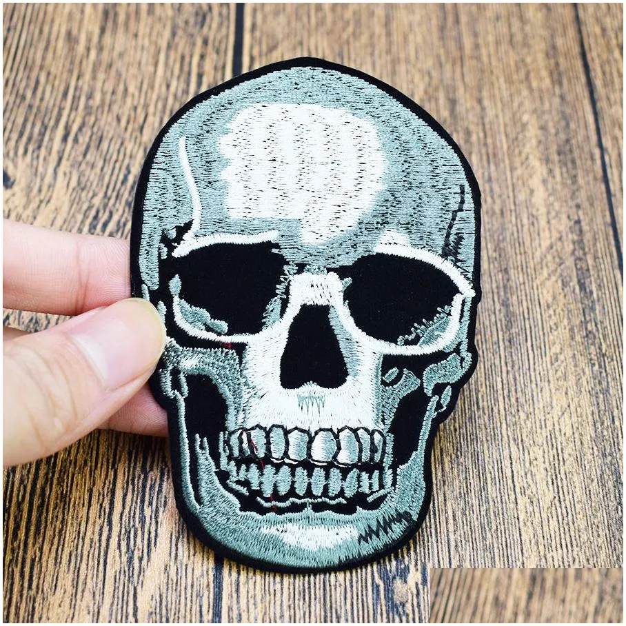 Sewing Notions & Tools Skl Motor Es For Clothing Iron On Transfer Applique Jacket Jeans Diy Sew Embroidered Badge 1Pcs Drop Delivery Dhr5H