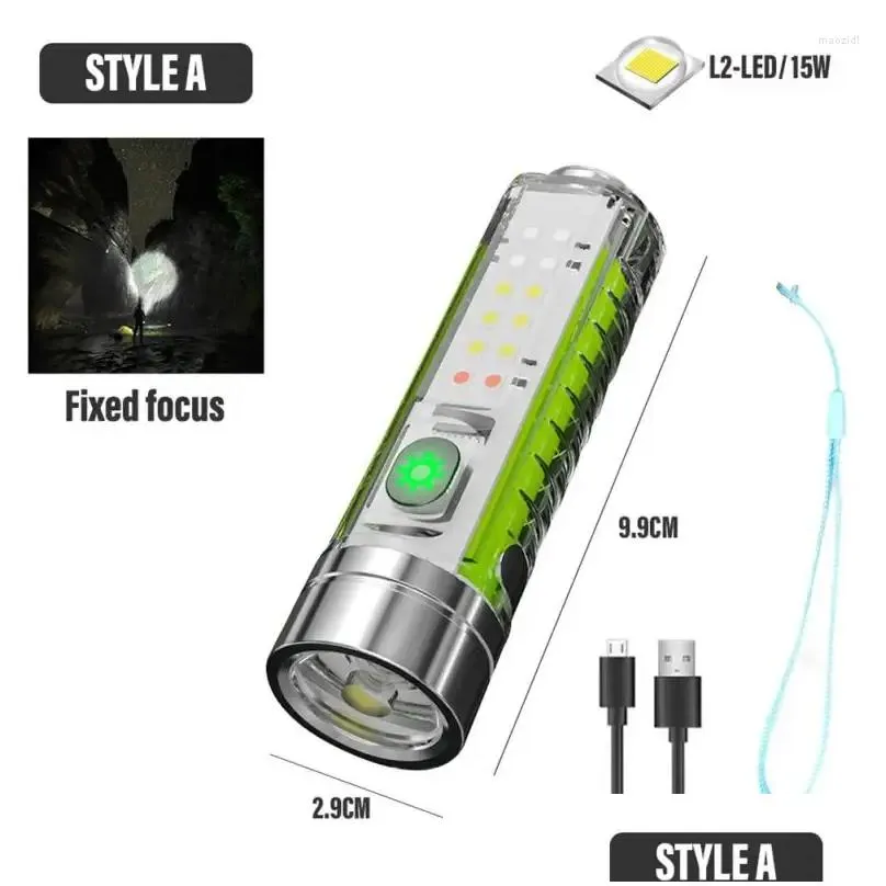 Flashlights Torches Super Bright Fishing Searching Fixed Focus Camping Lantern For 1500 Meters 2023 Led Est Strong Magnets 30w
