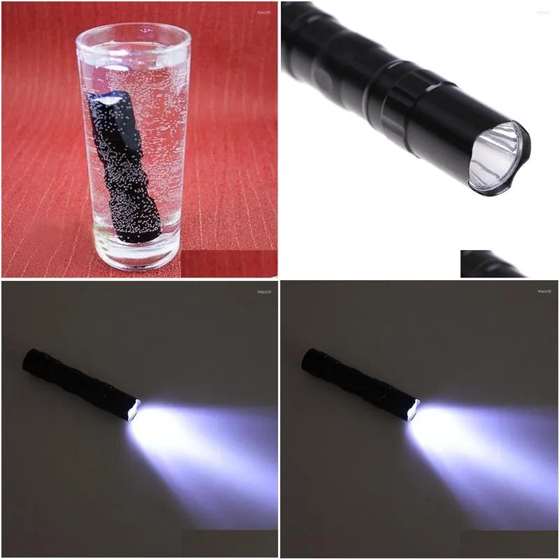 Flashlights Torches Waterproof Mini LED Torch Pocket Light Portable Lantern Battery Powerful For Hunting Camping Wholesale