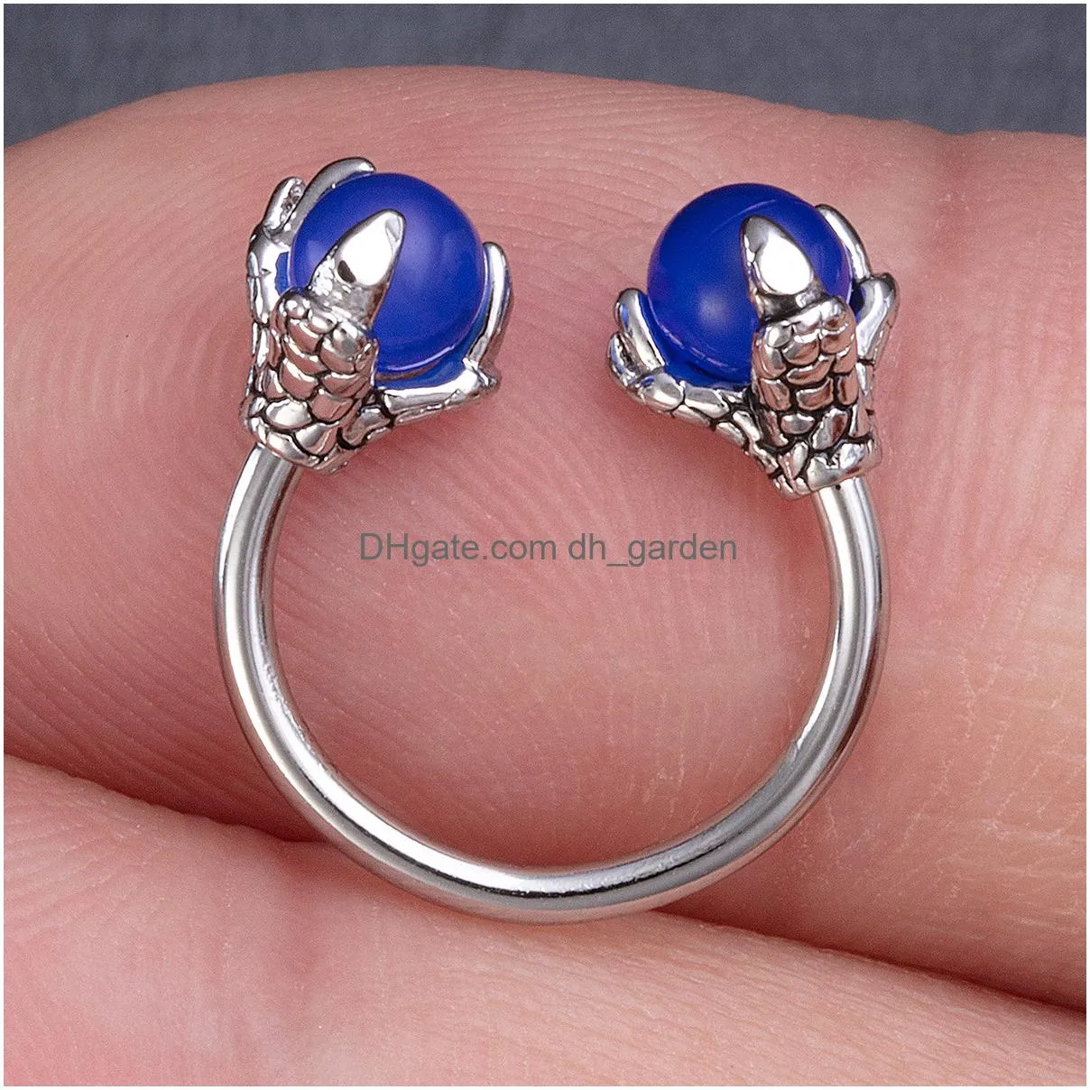 Nose Rings & Studs Evil Eye Combination Set 8Pcs/Lot Hoop Body Piercing Women Fashion Accessories0.8X7Mm Drop Delivery Jewel Dhgarden Dhibp
