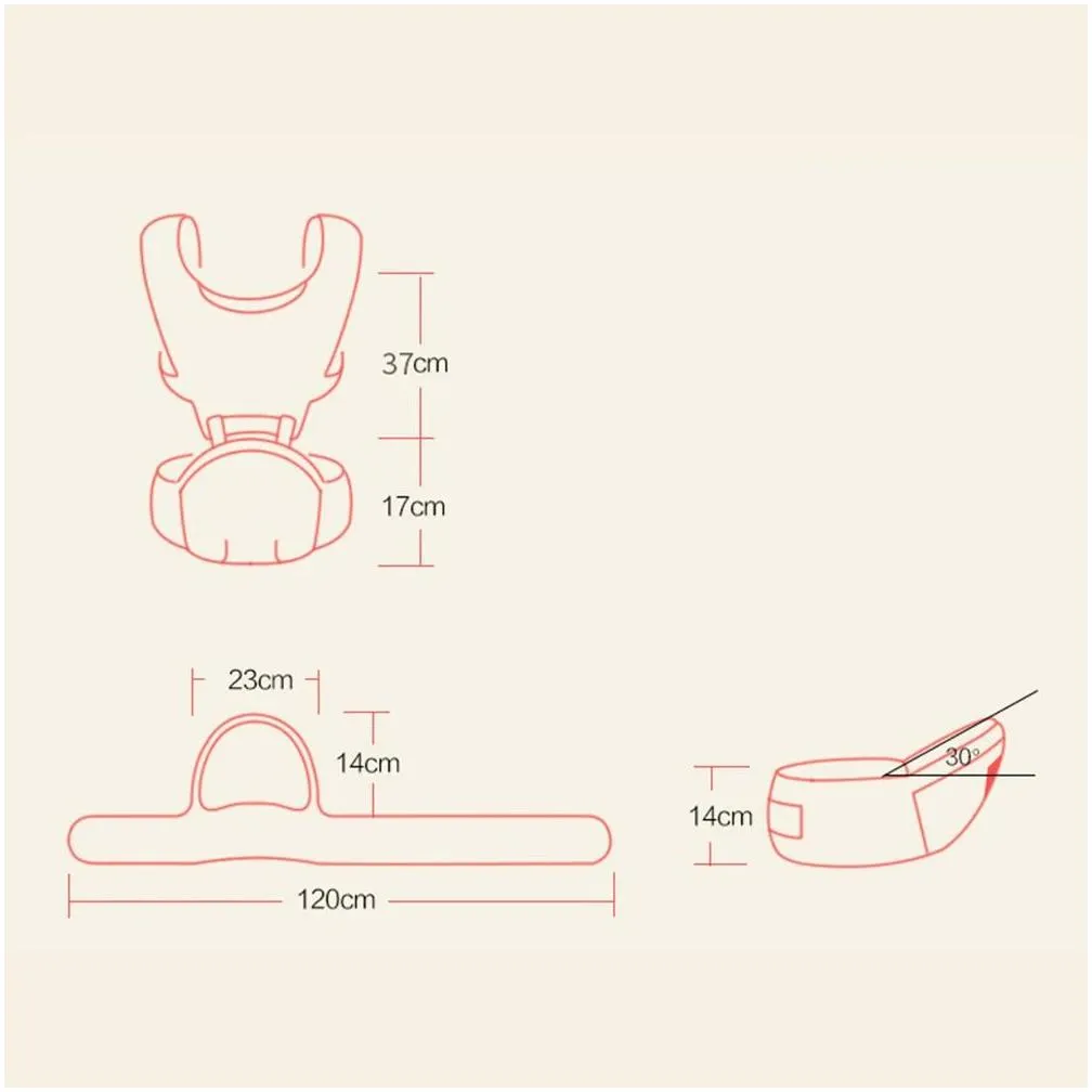 s Slings Backpacks Ergonomic Baby Infant Adjustable Hipseat Sling Front Facing Travel Activity Gear Kangaroo Baby Wrap For 0-24 Months