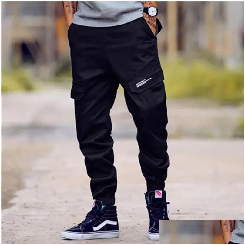 High Street Fashion Men`s Jeans Casual Jogger Pants Big Pocket Cargo Pants Men Brand Classical Hip Hop Army Big Size 28-40