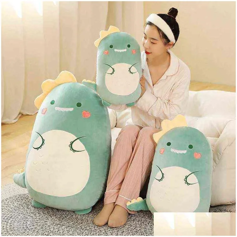 Plush Dolls P Squish Pillow Toy Animal Kawaii Dinosaur  Soft Big Stuffed Cushion Valentines Gift For Kids Girl Drop Delivery Toys Dhggk