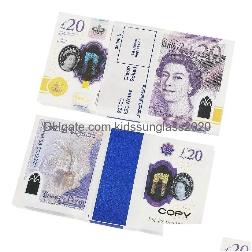 Halloween Supplies Prop 10 20 50 100 Fake Banknotes Movie Copy Money Faux Billet Euro Play Collection And Gifts219A Drop Delivery To Dhyln