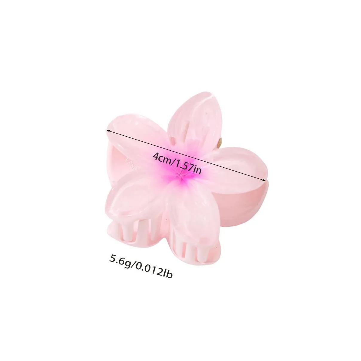 4cm Candy Color Women Fashionable Hair Clips Cute Mini Flower Shaped Hair Claw Clips Girls Sweet Headwear Styling Hair Accessories Tool