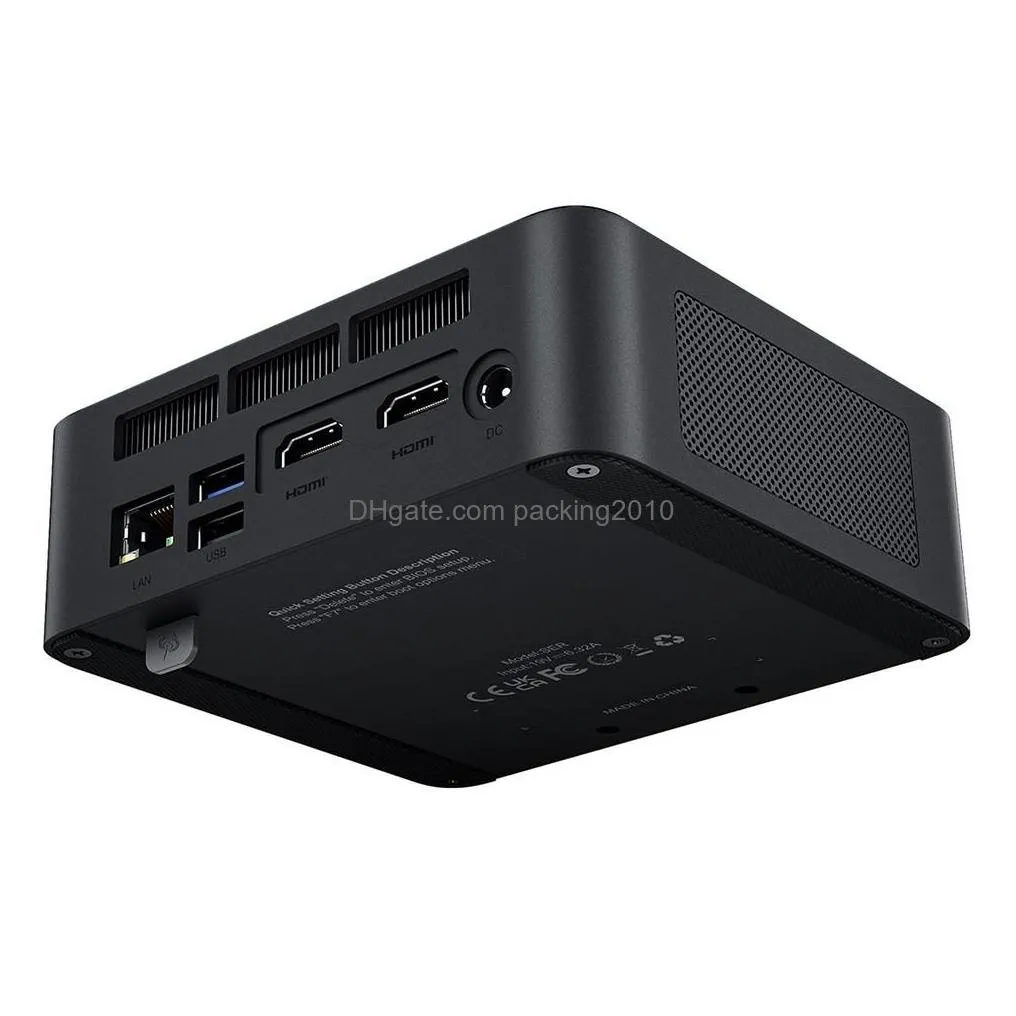 Mini Pcs Beelink Ser6 Amd Ryzen 5 6600H Pc Windows 11 Pro 16Gb Ddr5 4800Mhz 500Gb Nvme Ssd Gaming Computer Wifi 6 Bt5.2 Drop Delivery Dhg3N