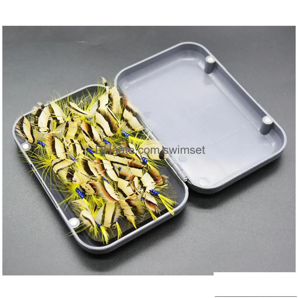 20 Pcs /Set Fly Fishing Lure Set Bait Isca Artificial Insect Different Models Bionic Drop Delivery Dhd3E