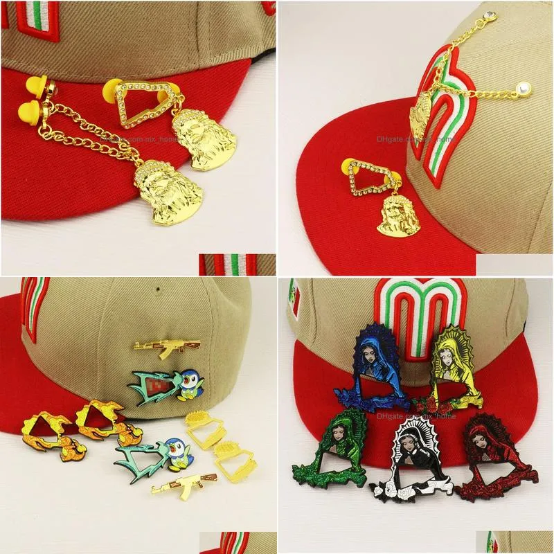 wholesale pin hats baseball football basketball hat pins fashion retro decoration cartoon pin baking paint creative enamel