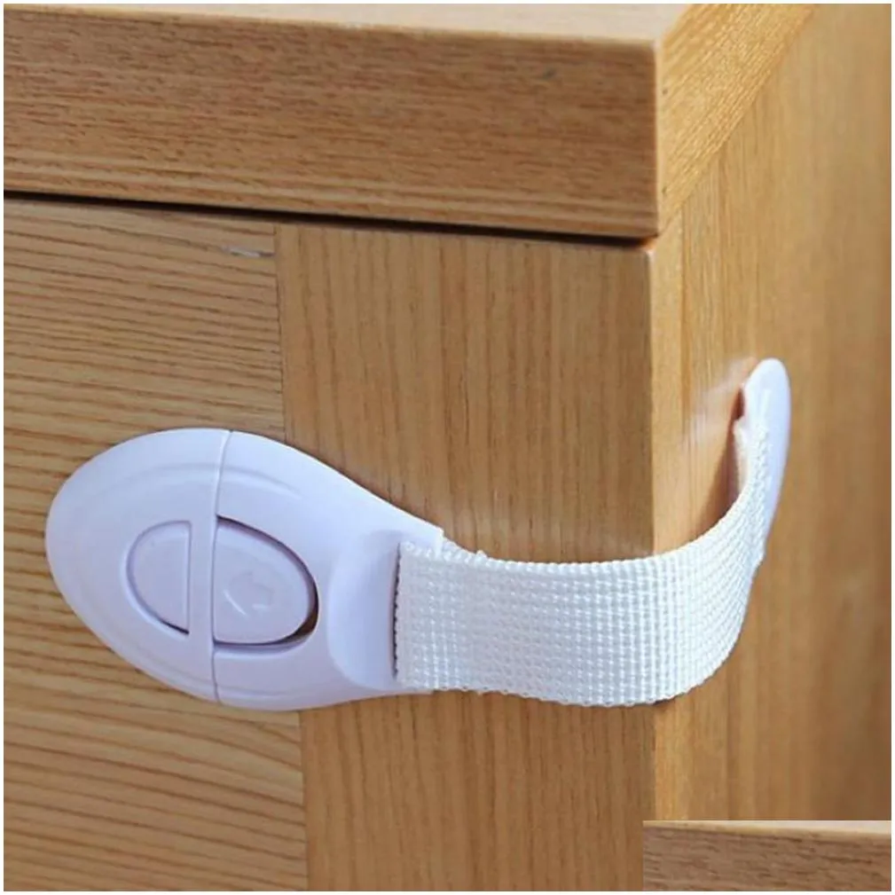 Baby Kids Safety Locks Lengthen Drawer Door Cabinet Cupboard Strap Safety Locks Plastic Children Protection Care Locks5866473