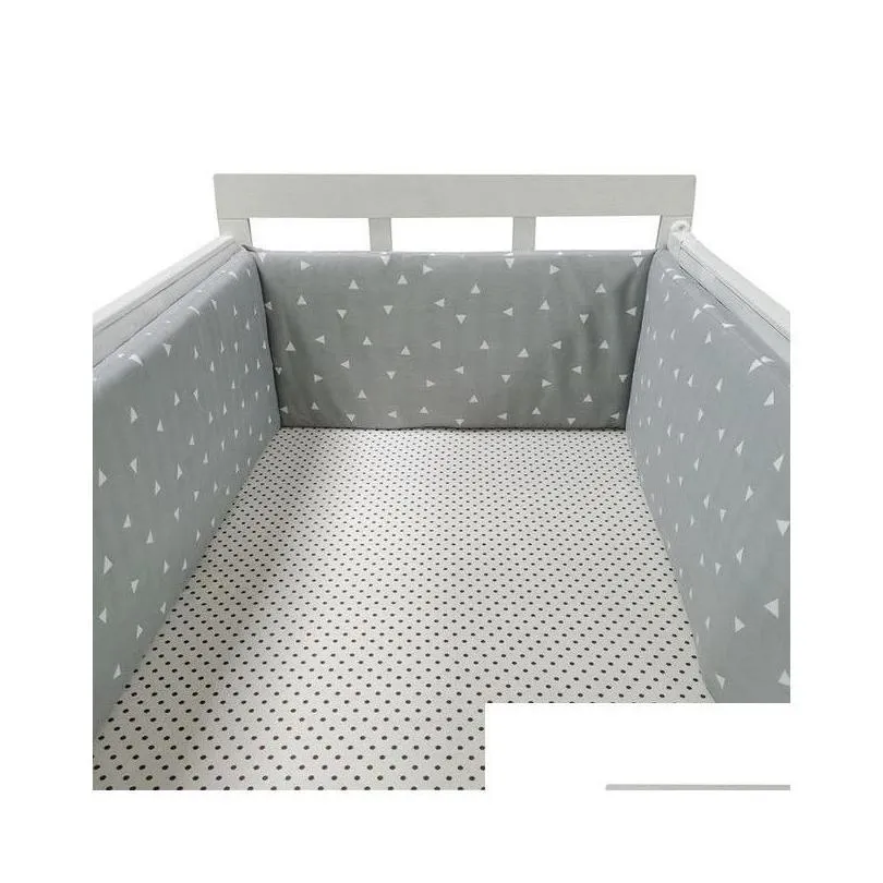 Bed Rails 20030Cm Baby Crib Fence Cotton Protection Railing Thicken Bumper Onepiece Around Protector Room Decor 220909 Drop Delivery Othmu