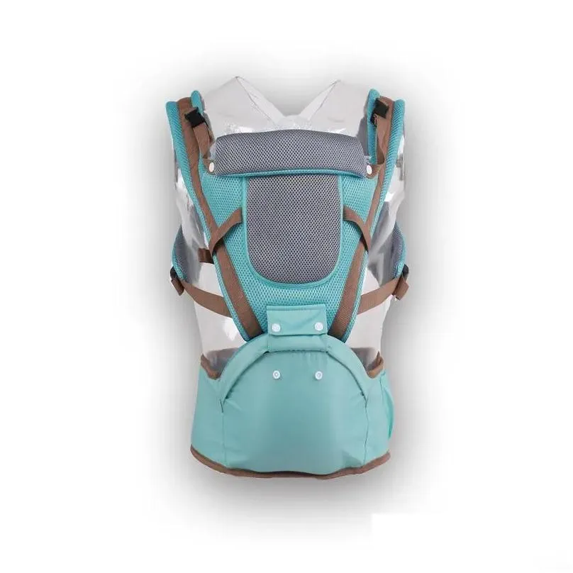 Carriers Slings Backpacks 3in1 Baby Wrap Carrier With Hip Seat 360 AllPosition Sling For Born Lumbar Support Waist Stool 038461064