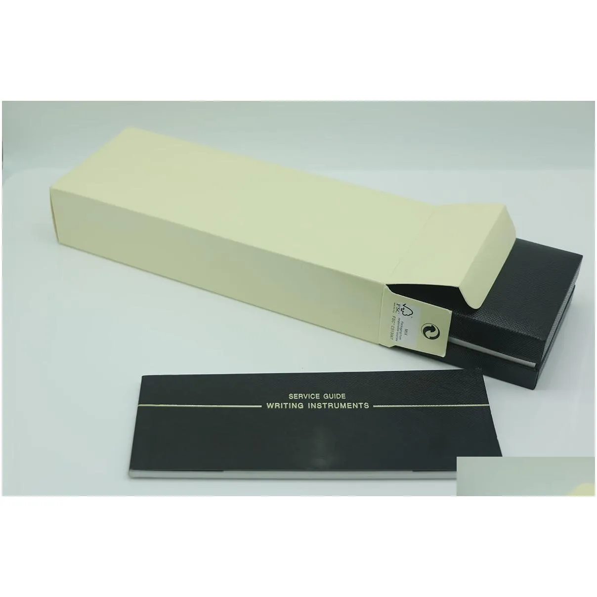 wholesale Black Wood frame Pen Box For Fountain Pen/Ballpoint Pen/Roller Ball Pens Pencil Case with The Warranty Manual