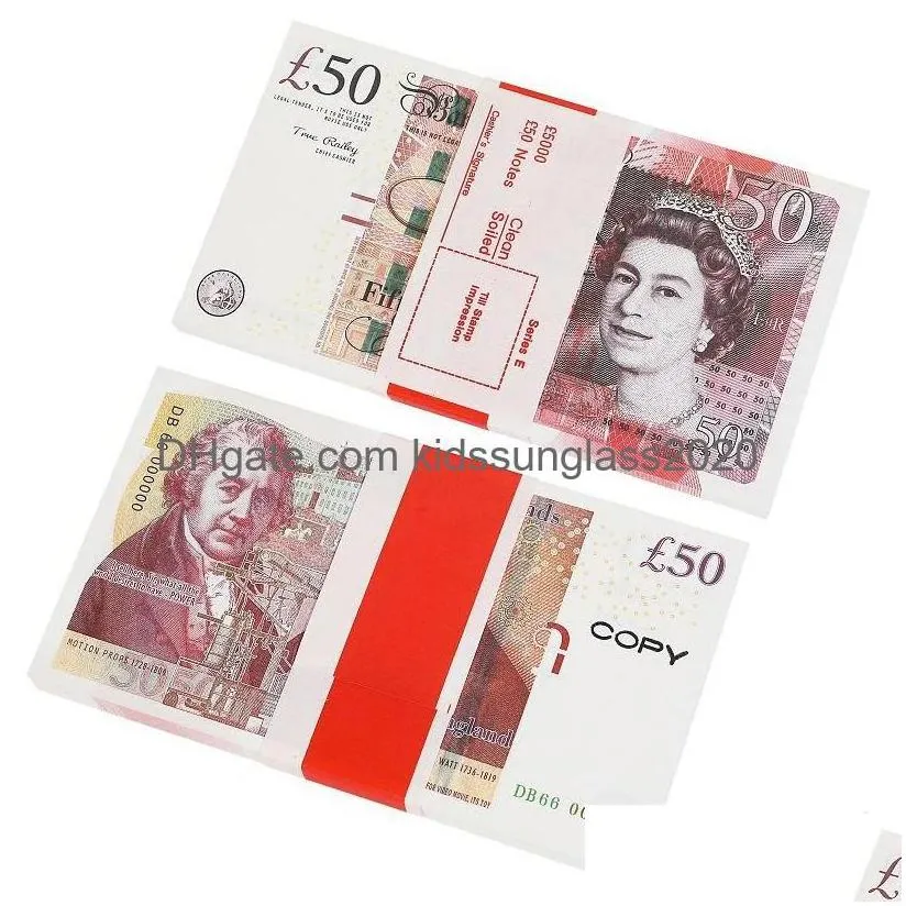 Halloween Supplies Prop 10 20 50 100 Fake Banknotes Movie Copy Money Faux Billet Euro Play Collection And Gifts219A Drop Delivery To Dhyln