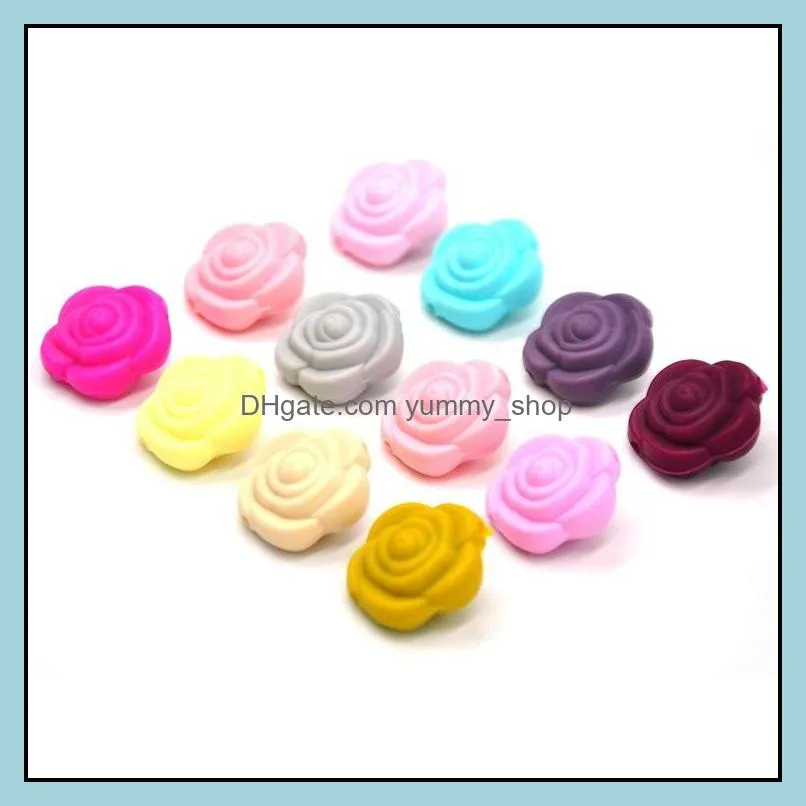 Other Mini Flower Sile Teething Beads Food Grade Bpa Sensory Loose Diy Jewelry Making Accessories Drop Delivery Dhgarden Dhkbi