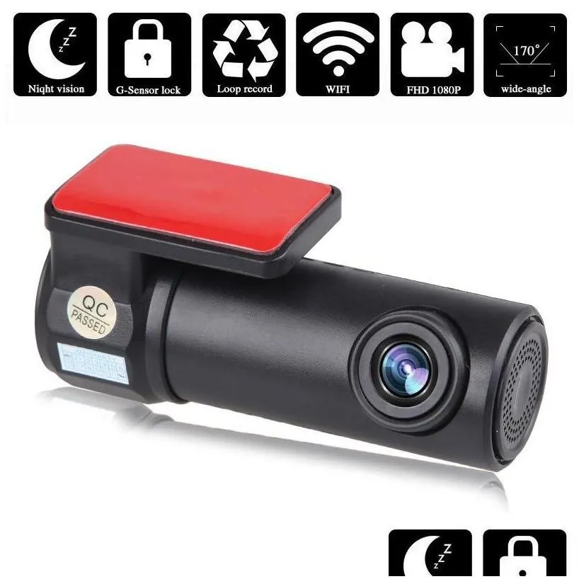 Car Dvr Dvrs 1080P Wifi Mini Dash Camera Night Vision Camcorder Driving Video Recorder Cam Rear Digital Registrar Drop Deliver Deliv Dhhsq