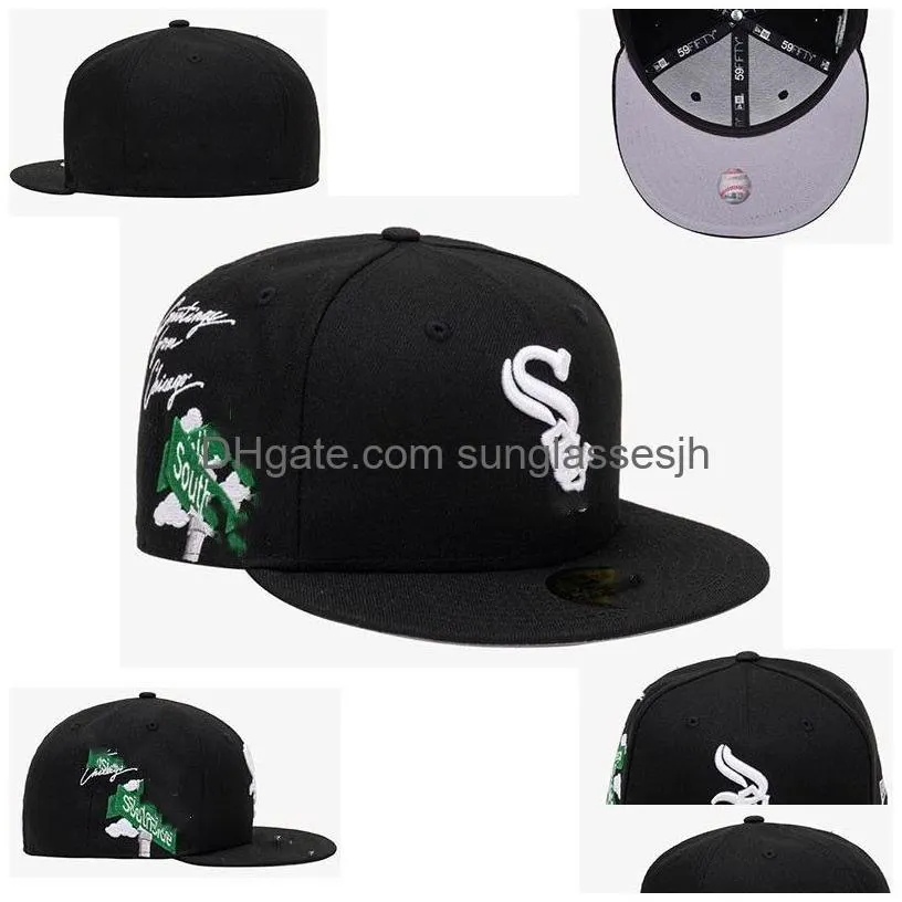 Ball Caps Est Fitted Hats Baseball Sizes Hat Designer All Teams Logo Cotton Embroidery Era Cap Snapbacks Athletic Street Outdoor Spo Dhzkn