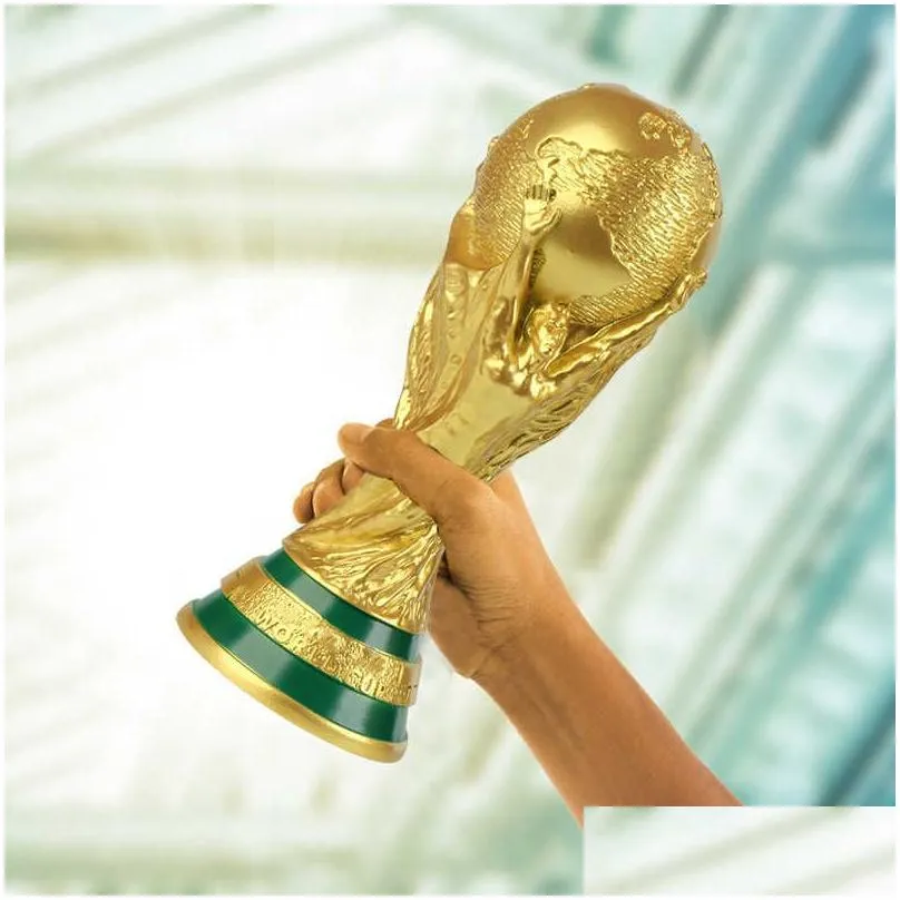 Collectable European World Cup trophy Hercules Cup trophy model Resin handicraft football match souvenir T221111