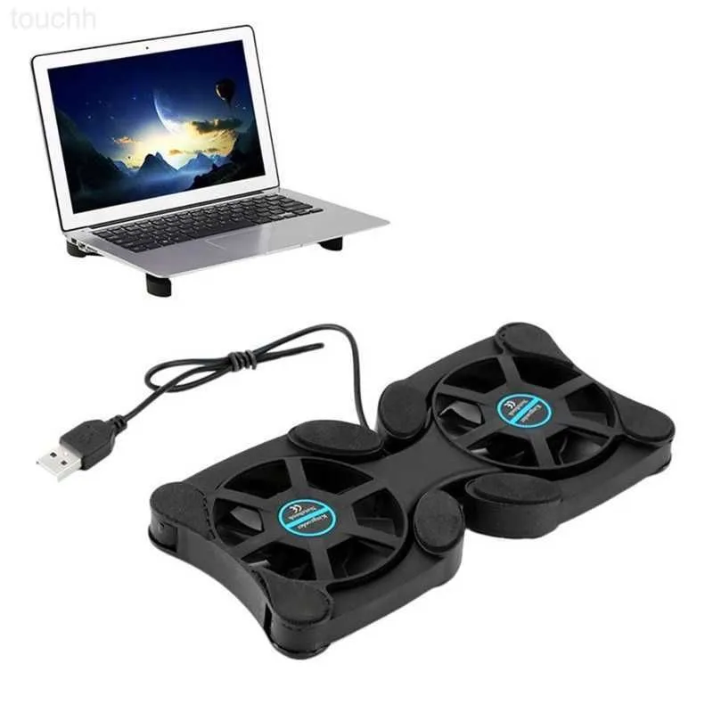 Laptop Cooling Pads 11-18 Inch Portable Laptop Cooler Ultra Slim Notebook Cooling Base USB Powered with Dual Quiet Fans for Most Notebooks