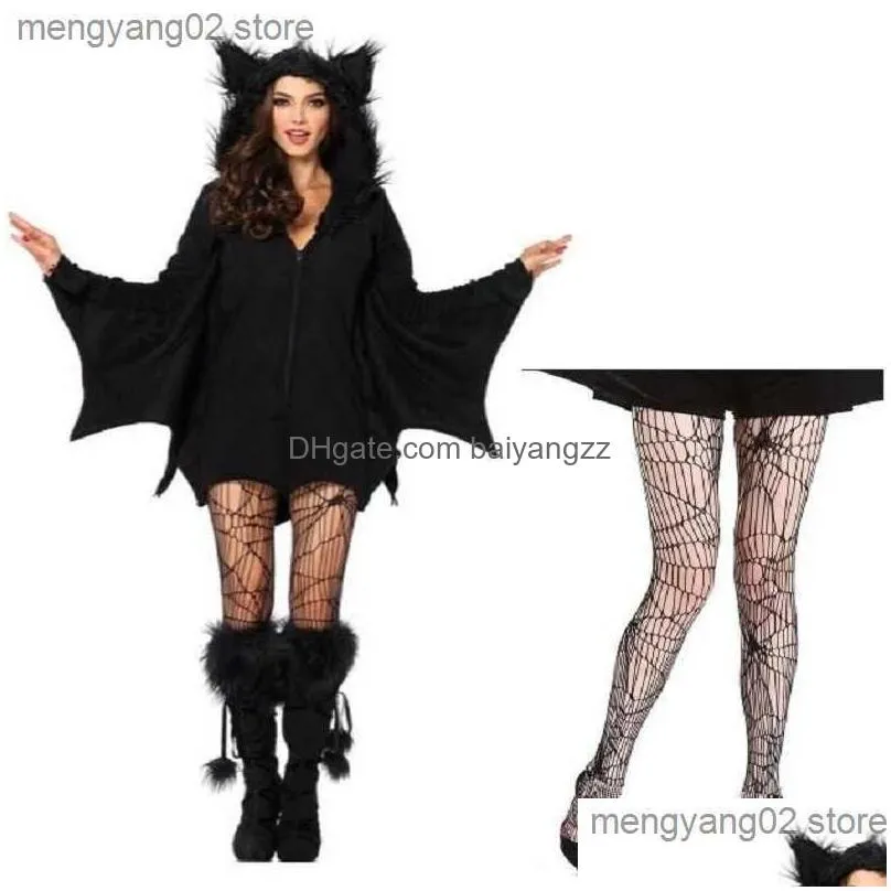 theme costume women vampire bat adult jumpsuit halloween fancy dress outfit masquerade party animals cosplay come t231011