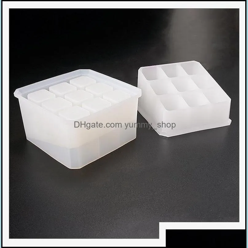 Molds Diy Epoxy Storage Box Sile Mold 9 12 Grid Rec Boxes Case Resin Jewelly Accessories Holder Making Drop Delivery Jewelry Dhgarden Dhe56
