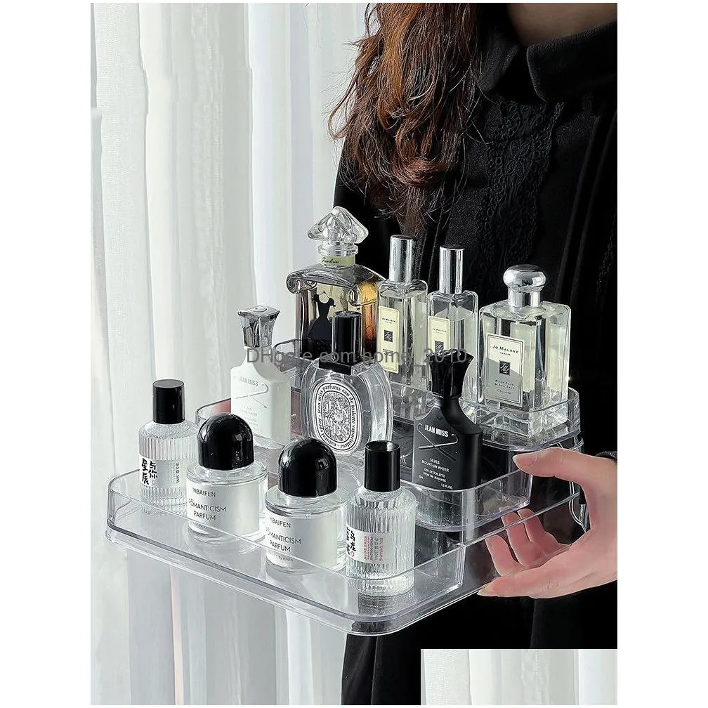 storage holders racks desktop perfume shelf bathroom makeup organizer aromatherapy skin care product rack 230625