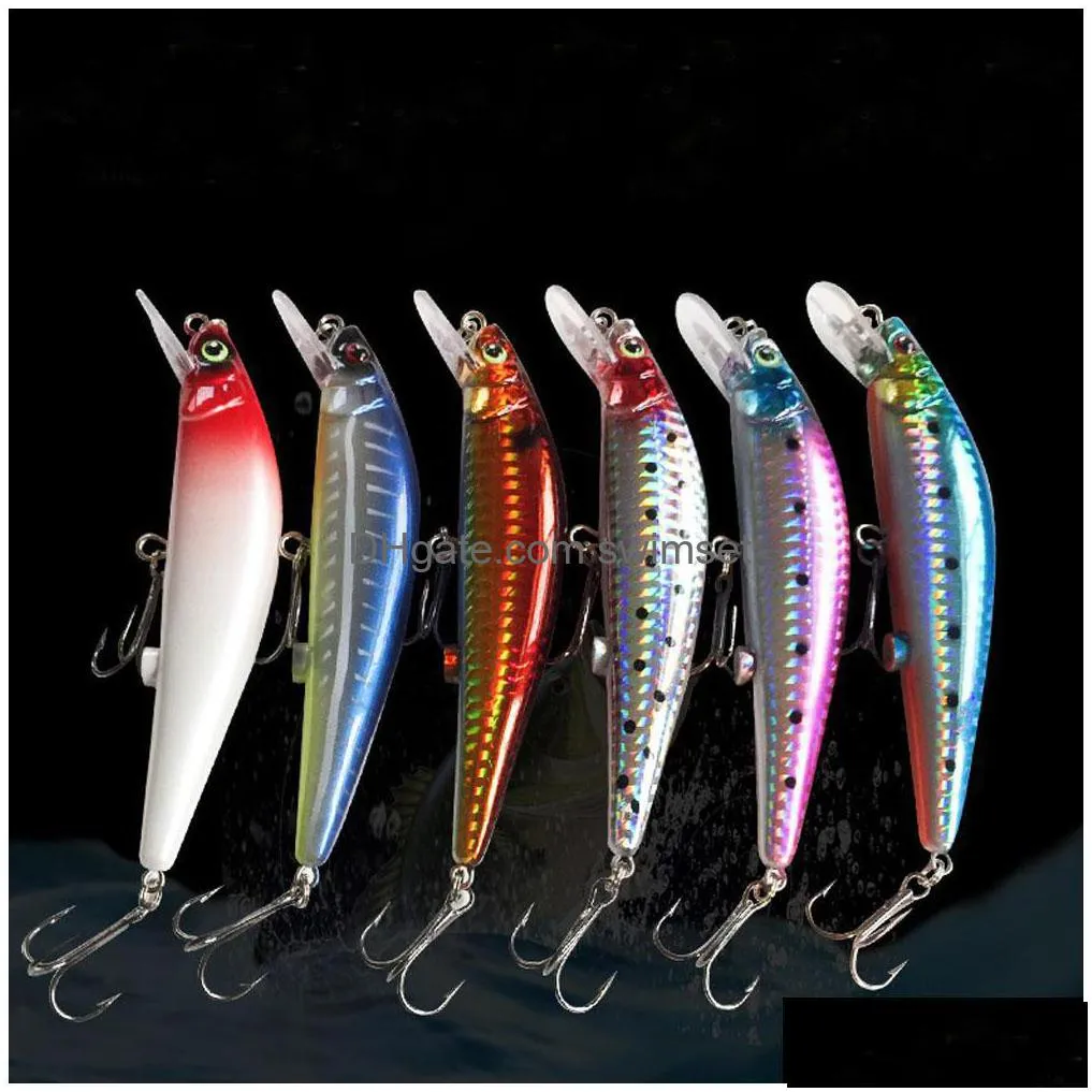 10 Pieces Intelligent Led Light Fishing Lure Usb Rechargeable Lures Treble Hook Electronic Lamp Baits For Drop Delivery Dhzmv