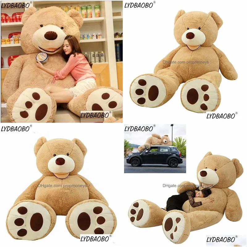 Stuffed & Plush Animals 1Pc 100Cm Bear Skinselling Toy Big Size American Nt Teddy Coat Factory Price Birthday Valentines Gifts For Gir Dhhda
