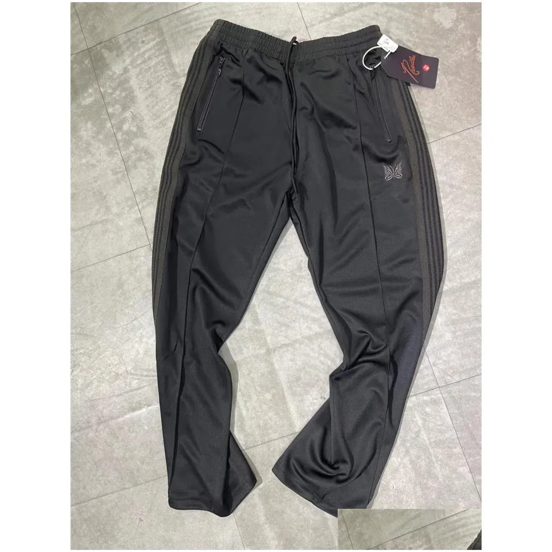 Pants Men Women 1 High Quality Embroidered Sweatpants Black Straight Trousers