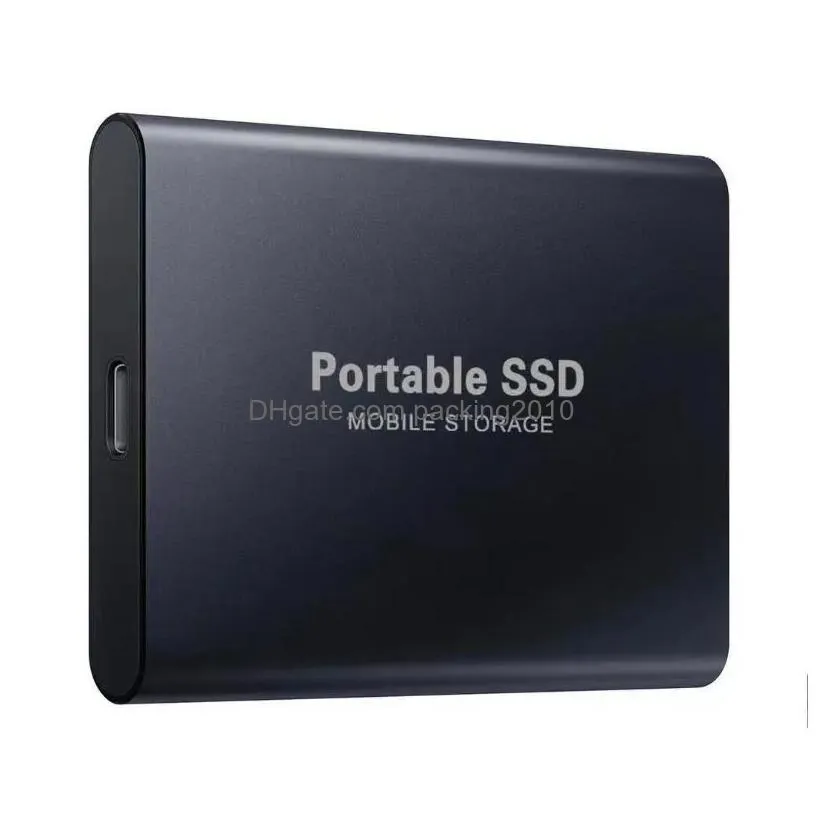 External Hard Drives 8Tb High Quality Mobile Disk Type C Usb 3.0 Portable Ssd Shockproof Aluminum Solid State Notebook 500Gb 1Tb 2Tb Dhyp1