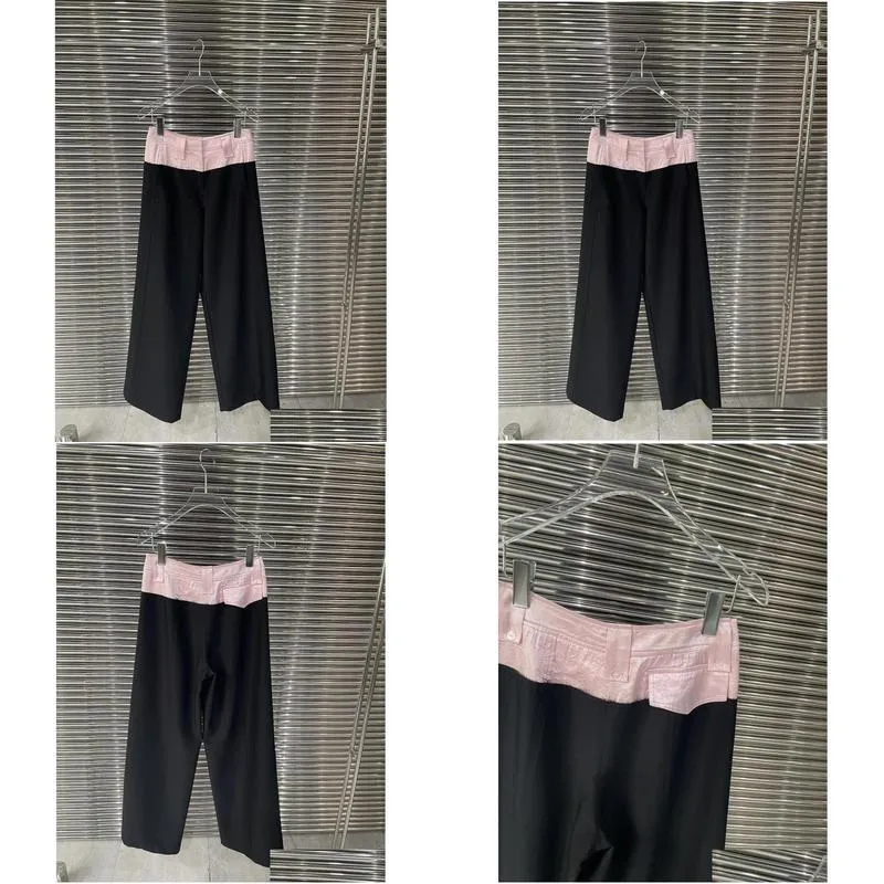 Women`s Pants Spliced Trousers