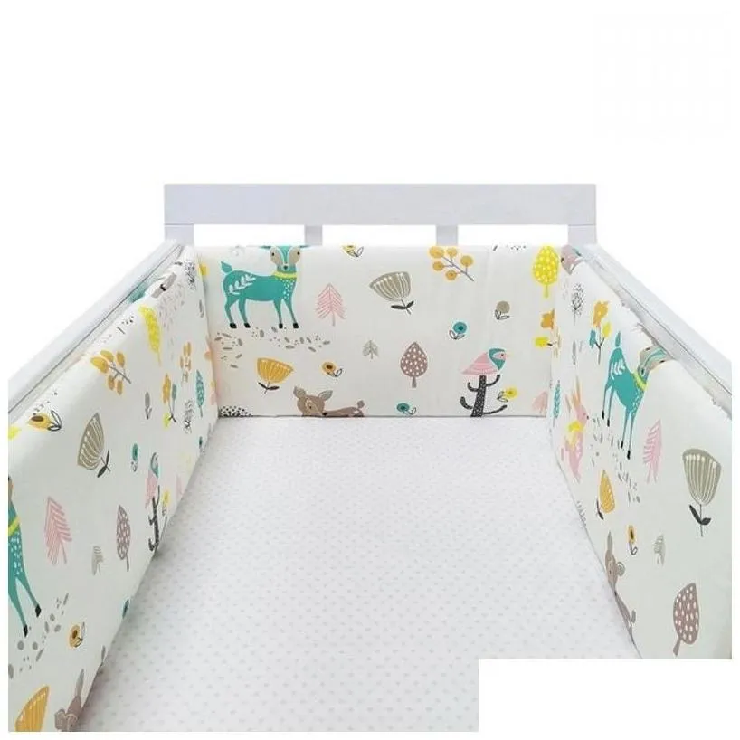 Bed Rails 20030Cm Baby Crib Fence Cotton Protection Railing Thicken Bumper Onepiece Around Protector Room Decor 220909 Drop Delivery Othmu