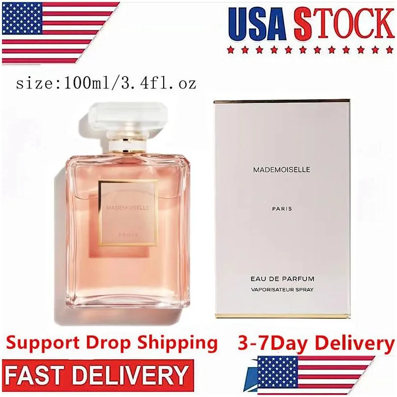 Free Shipping To The US In 3-7 Days Mademoiselle Intense Eau De Perfume 100ML Woman Perfume Elegant and Charming Fragrance Spray Oriental Floral