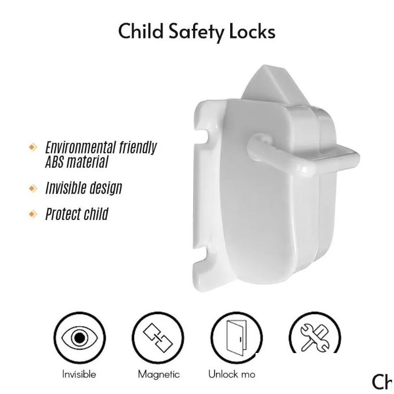 Backpacks Carriers Slings & Child Safety Locks Invisible Design Magnetic Locking System 4 1 Key For Drawers Cabinets Cupboard Door