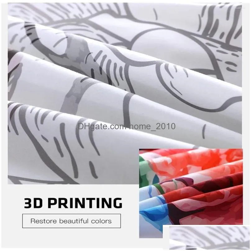 Duvet Cover Bedding Sets Home Living Luxury 3D Sugar Skl Print 2/3Pcs Comfortable Er Pillowcase Eu/Us/Au Size Drop Delivery Garden T Dheod