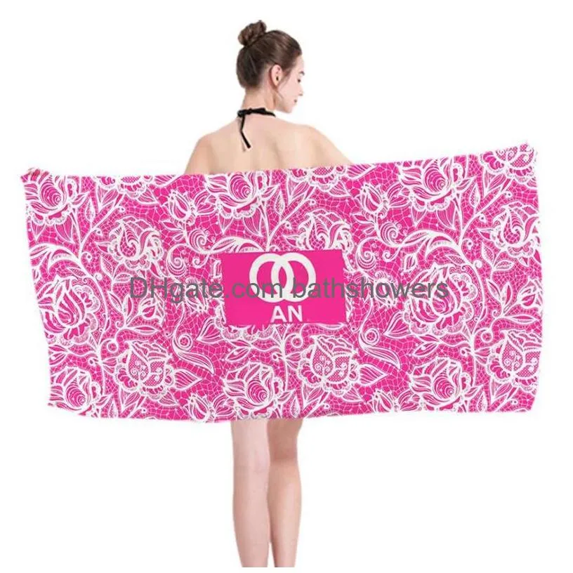 Towel New Gym Sports Luxury Designer Beach Yoga Running Spa Sweat Wi Bath Absorbent Home El Washcloth D2305117S Drop Delivery Dhsjl