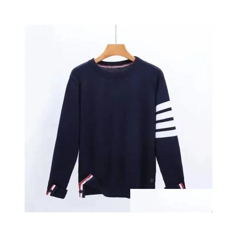 Woman Sweater Cardigan Knits Shirt Designer Sweaters Blouse Shirts With Striped Sleeves Womens Tops Slim Tees M-2XL