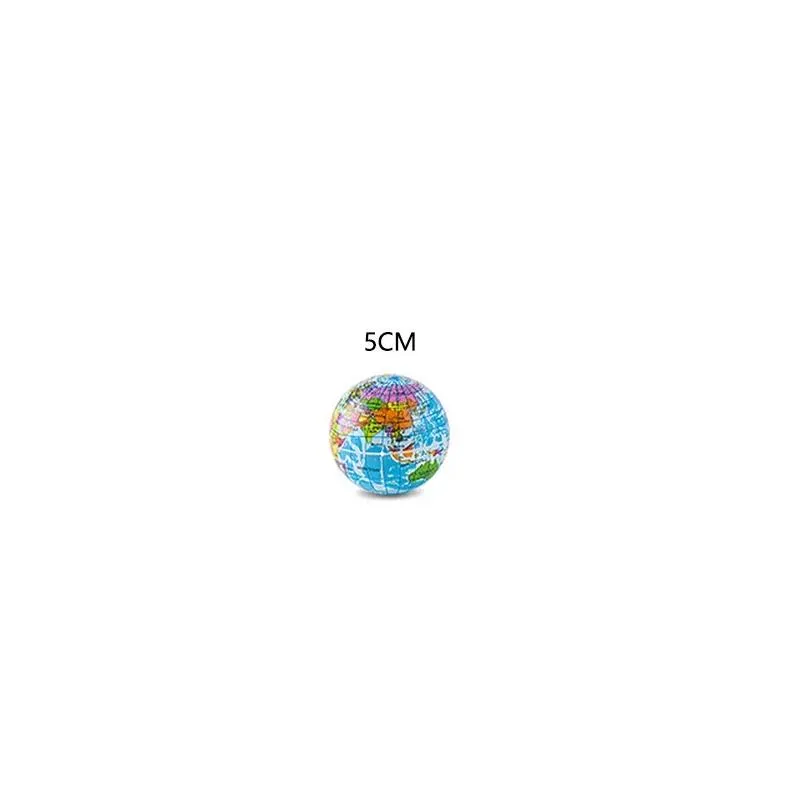 wholesale wholesale World Map Soft Foam Earth Globe Hand Wrist Exercise Stress Relief Squeeze Foam Ball