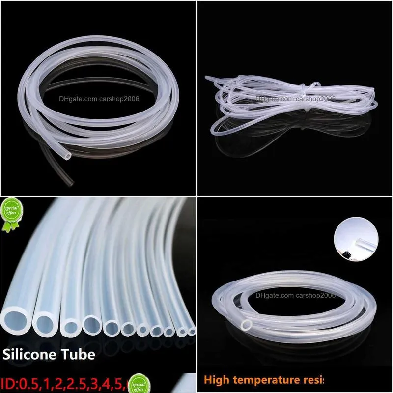  food grade transparent silicone rubber hose id 0.5 1 2 3 4 5 6 7 8 9 10 mm od flexible nontoxic silicone tube clear soft 1 meter