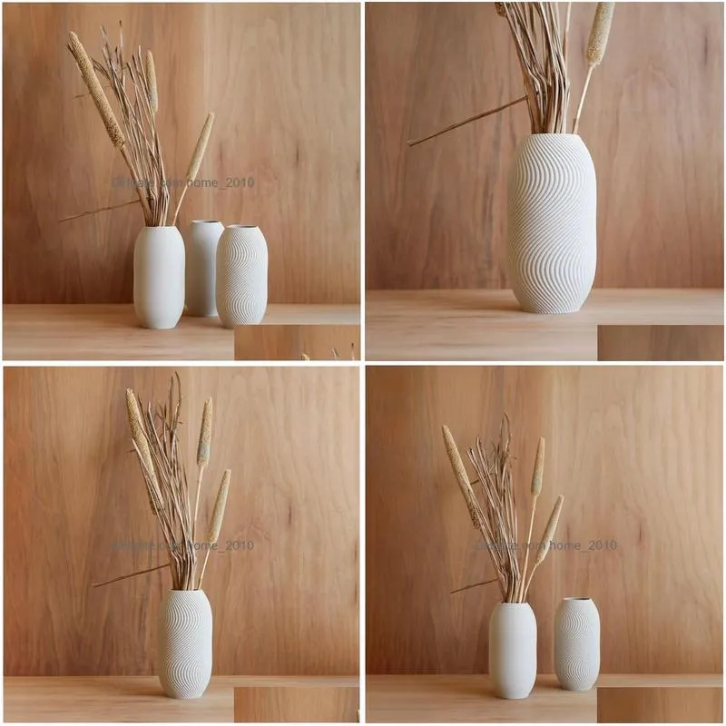 a simple white mist vase would be ideal for dry flowers.