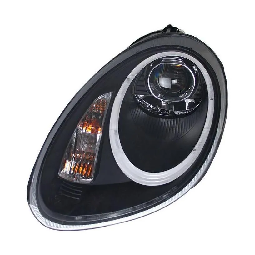 car light assembly headlight for porsche head lamp boxster 987.1 2004-2009 cayman upgrade led daytime running lens drop delivery autom